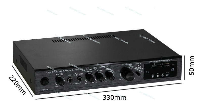 Outdoor Power Amplifier - 5.1 Channel High Power Amplifier Heavy