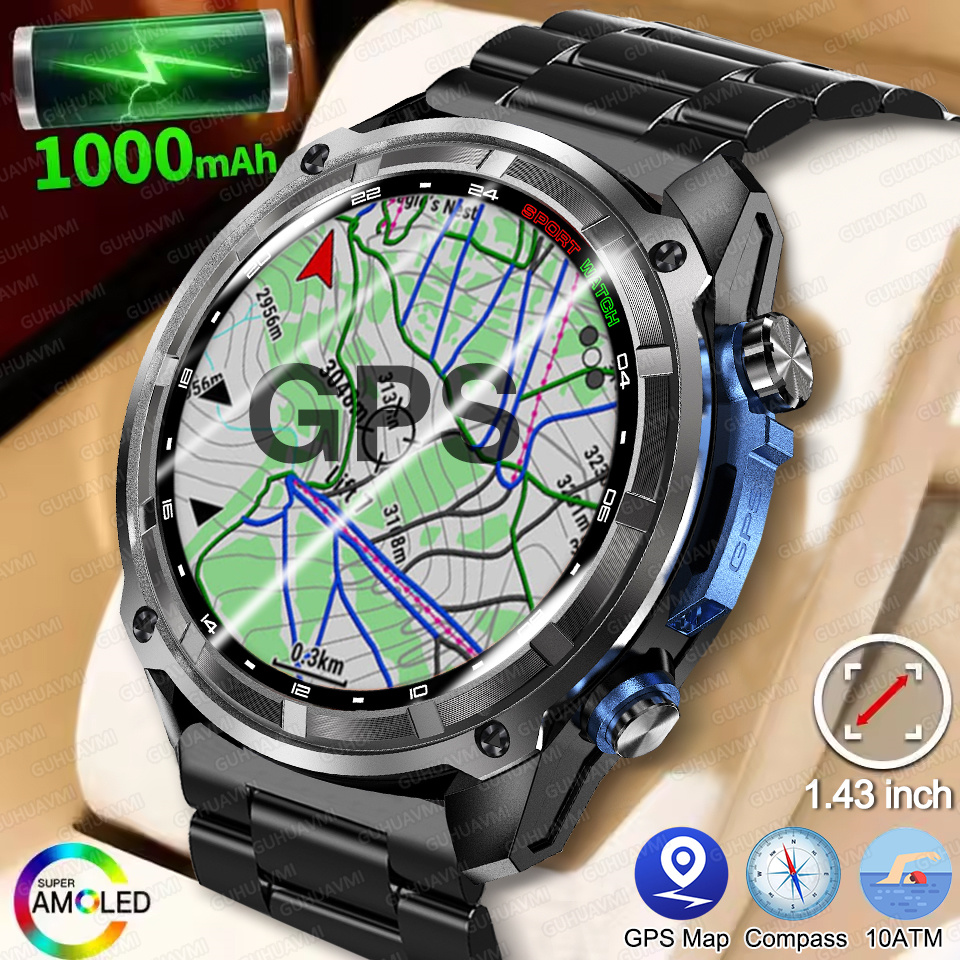 Outdoor Power Monitor - T-Rex3 Pro GPS Offline Map 1000mAh