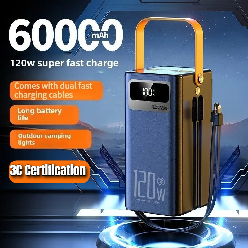 Outdoor Power Adapter Usb C - Portable Large Capacity Power Bank 60000mAh