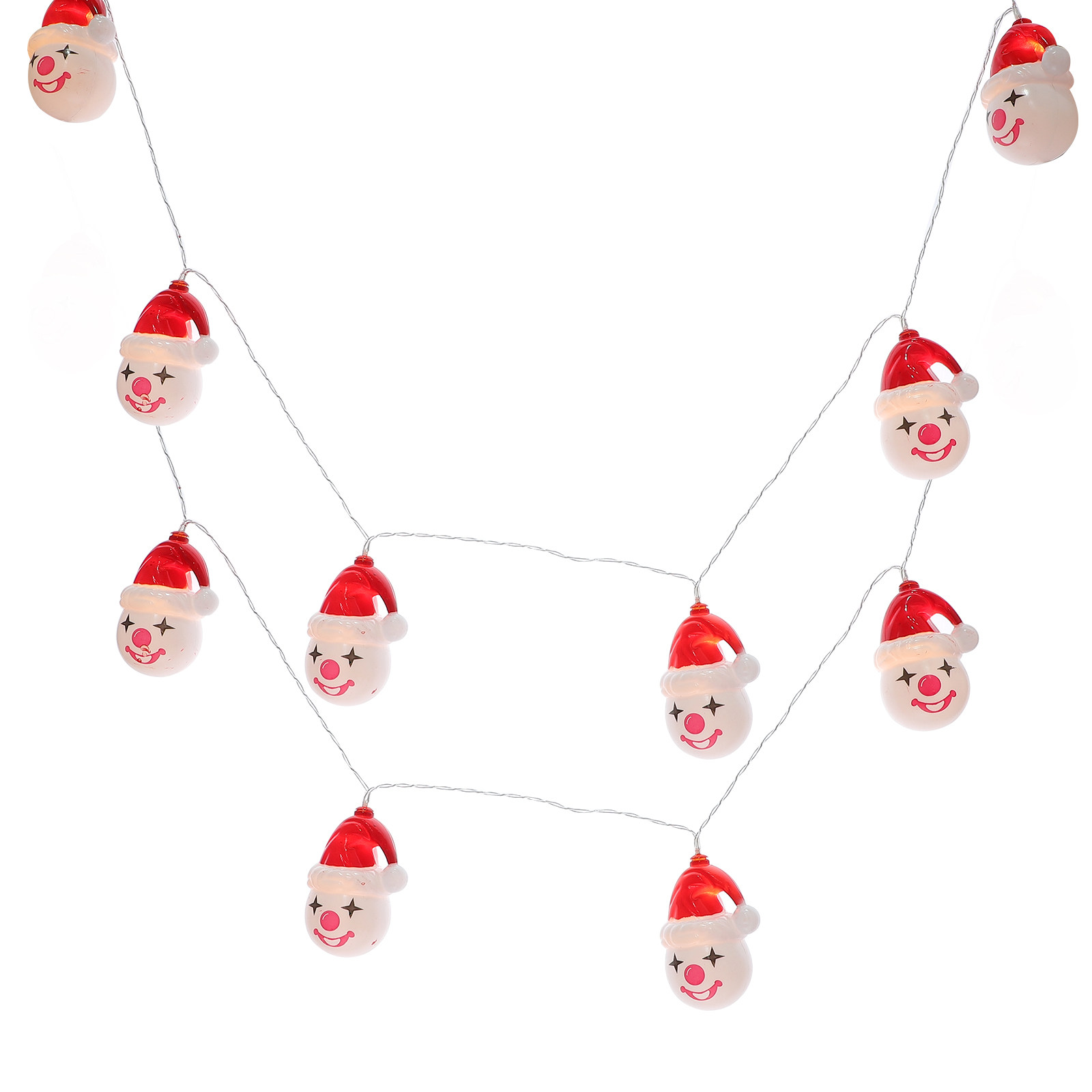 Outdoor Power For Xmas Lights - 1Pcs Xmas Clown Lamp String PVC