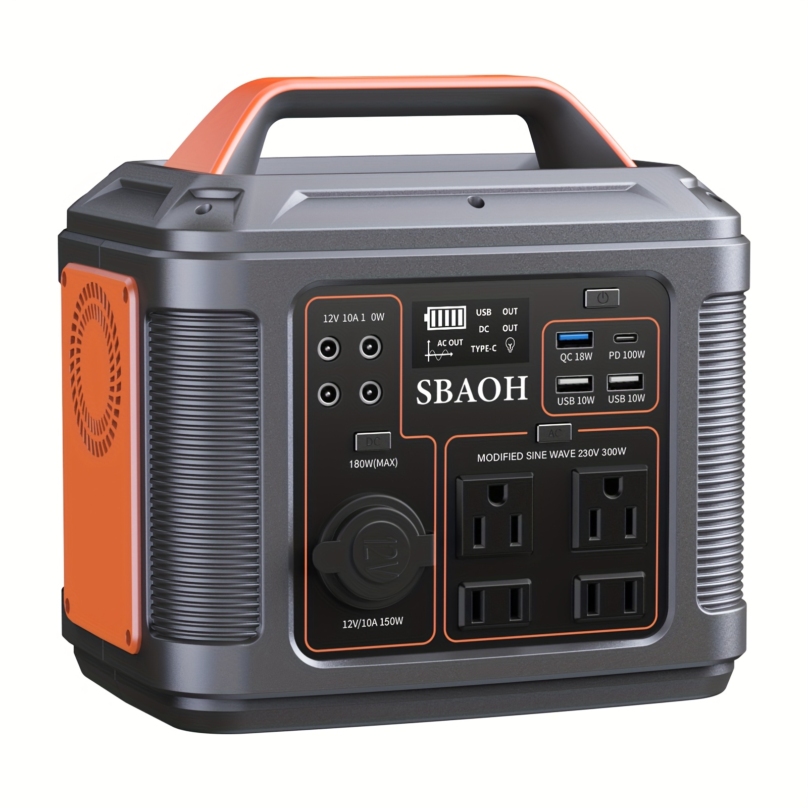 Outdoor Power Outlet Wifi - SBAOH Portable Power Station, 300W 296Wh/