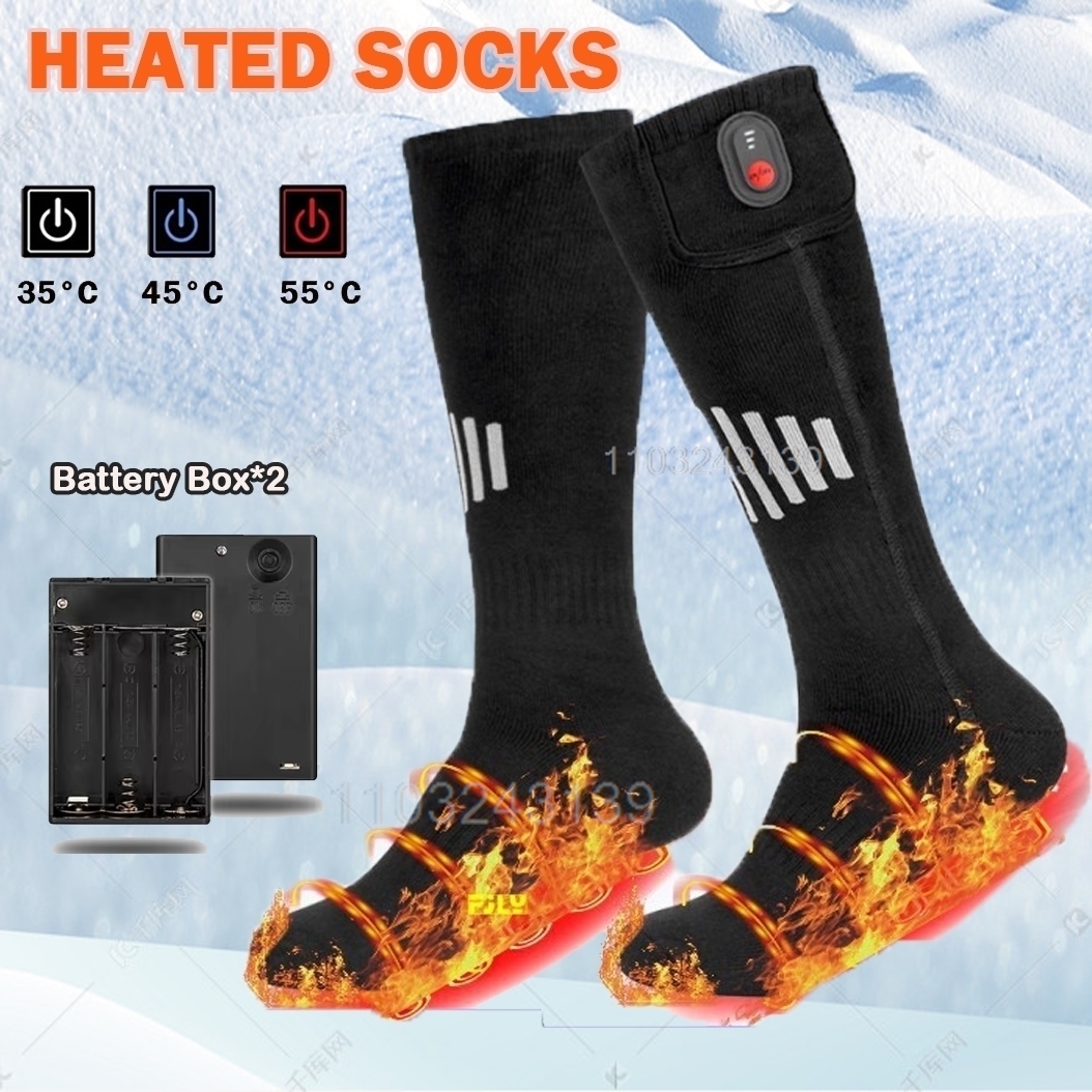 Winter Heated Socks With Batte - Outdoor Power Box บทวิจารณ์และราคา