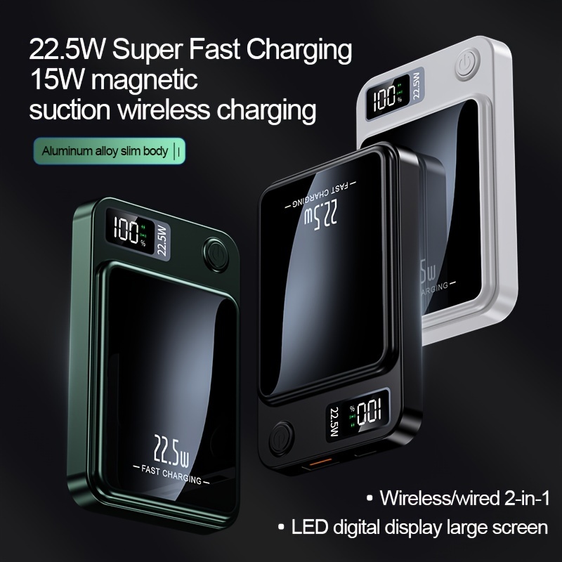 New 30000mAh magnetic wireless - Outdoor Power Adapter Usb C บทวิจารณ์และราคา