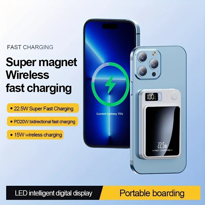 New 30000mAh magnetic wireless - Outdoor Power Adapter Usb C บทวิจารณ์และราคา