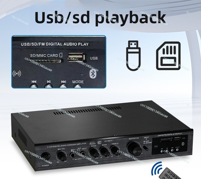 5.1 Channel High Power Amplifi - Outdoor Power Amplifier บทวิจารณ์และราคา