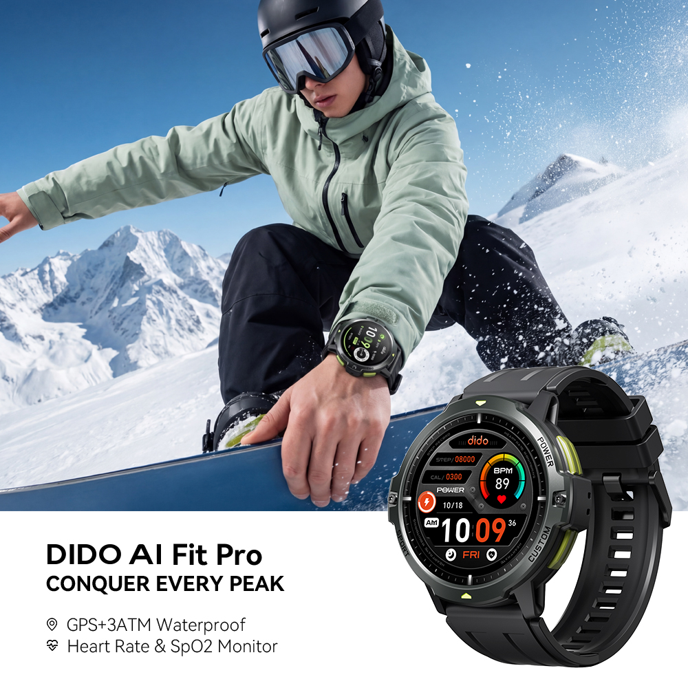 Dido AI Fit Pro GPS Smartwatch - Outdoor Power Monitor บทวิจารณ์และราคา