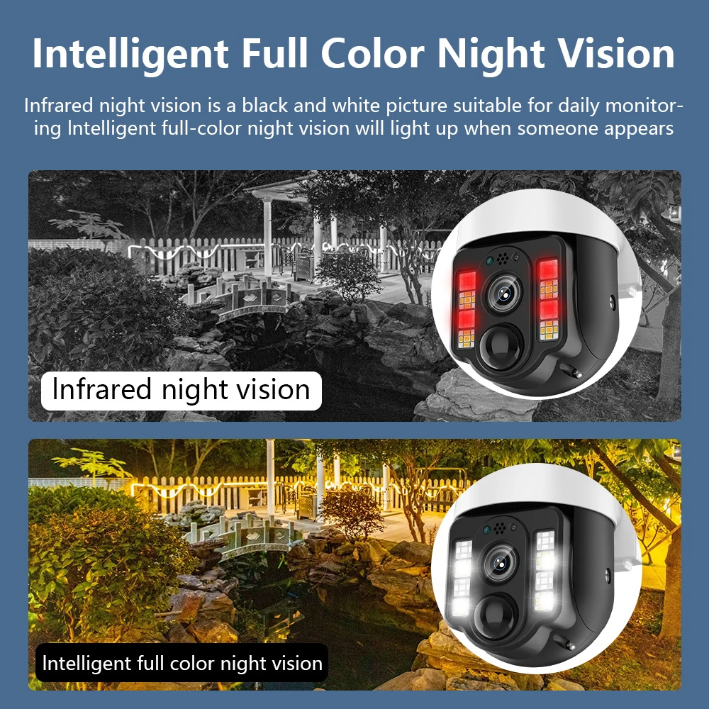 4K 8MP Wireless Solar Camera 4 - Outdoor Power Monitor บทวิจารณ์และราคา