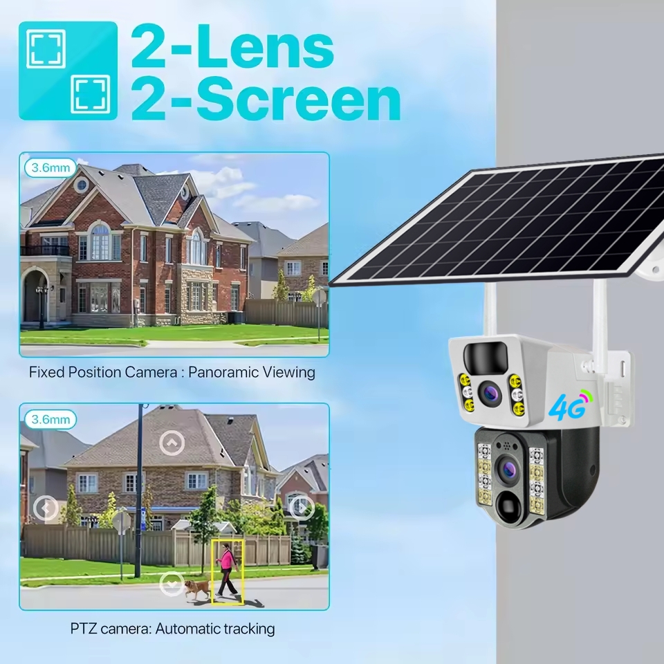 4K 8MP Wireless Solar Camera 4 - Outdoor Power Monitor บทวิจารณ์และราคา