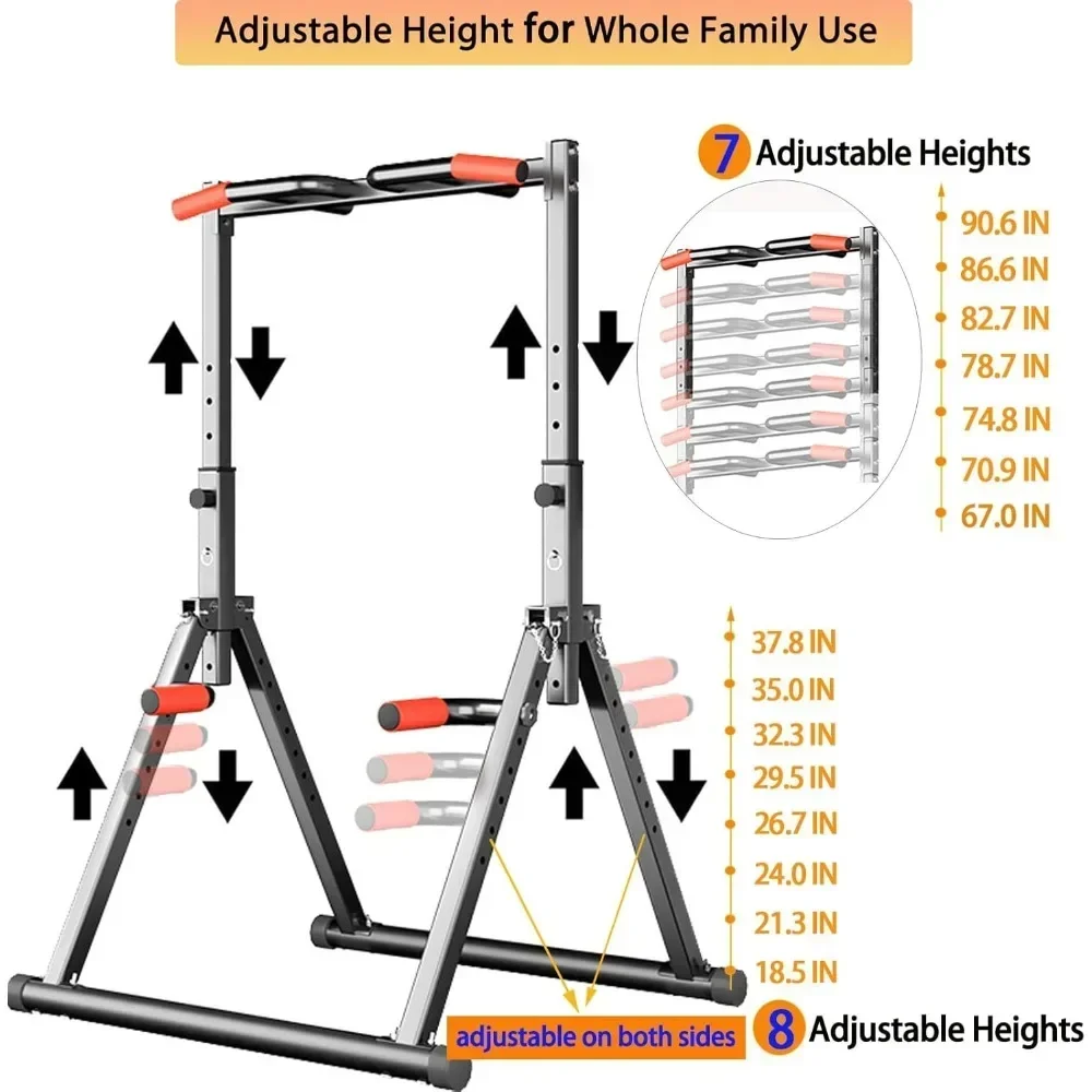 Foldable Power Tower Dip Stati - Outdoor Power Tower Pull Up Bar บทวิจารณ์และราคา