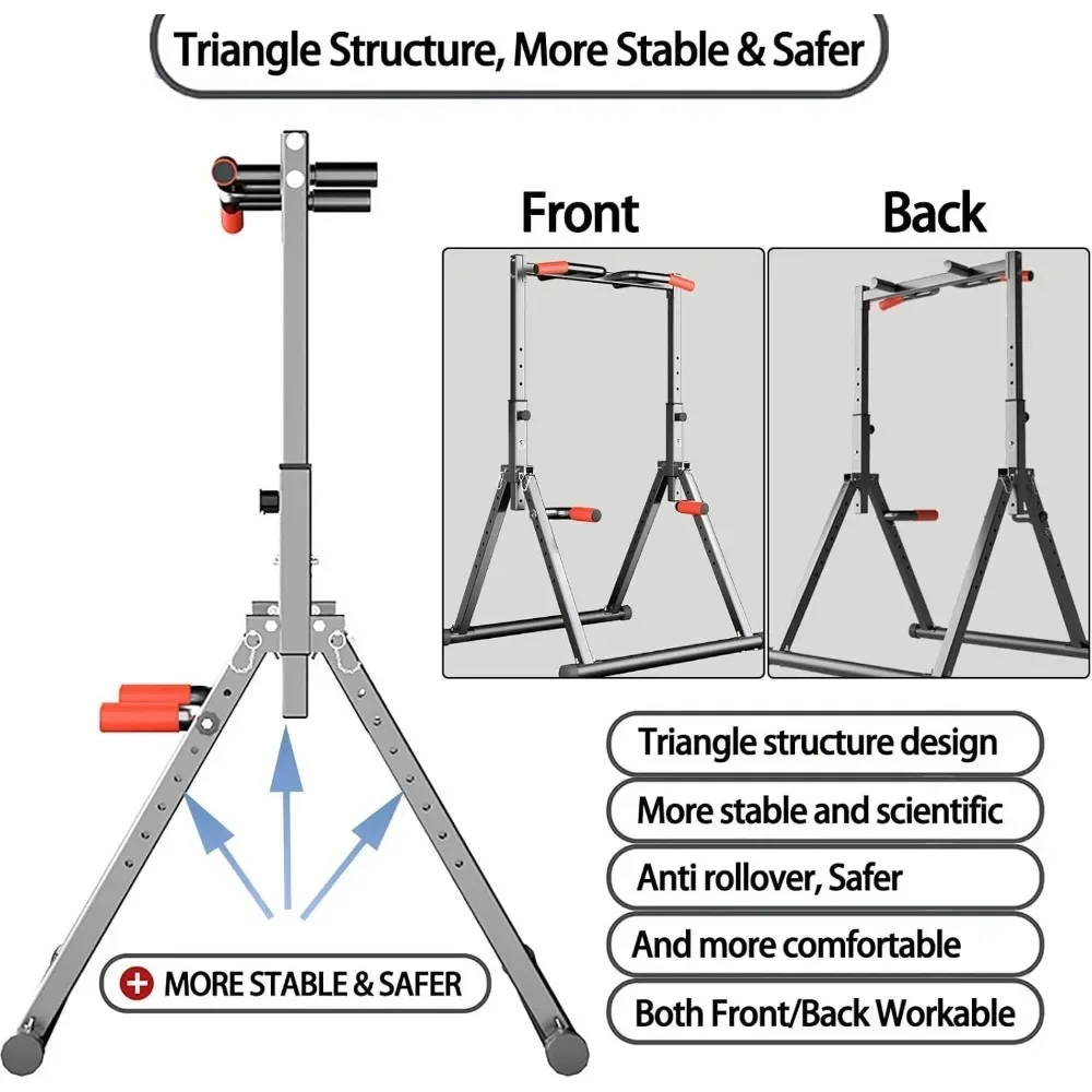 Foldable Power Tower Dip Stati - Outdoor Power Tower Pull Up Bar บทวิจารณ์และราคา