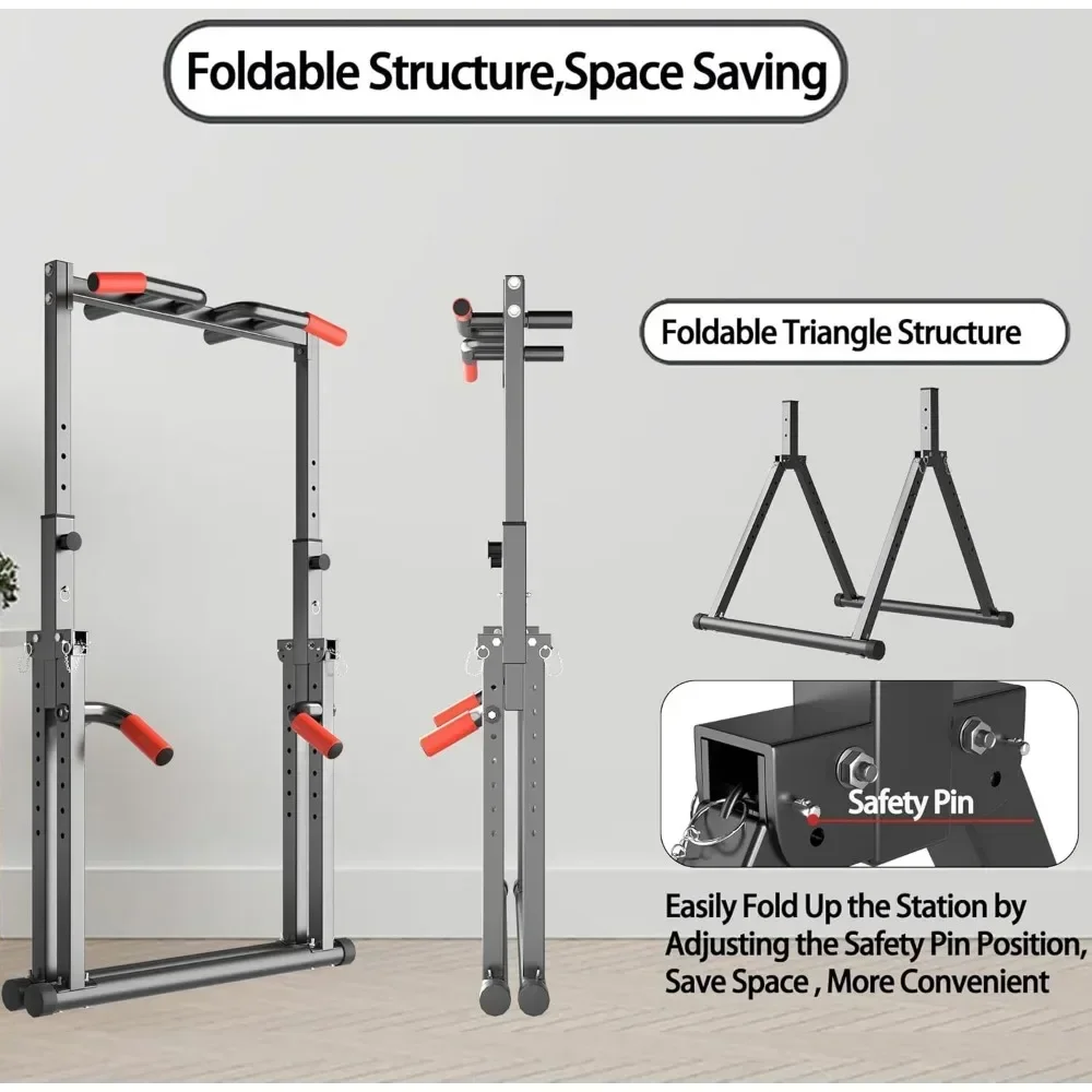 Foldable Power Tower Dip Stati - Outdoor Power Tower Pull Up Bar บทวิจารณ์และราคา
