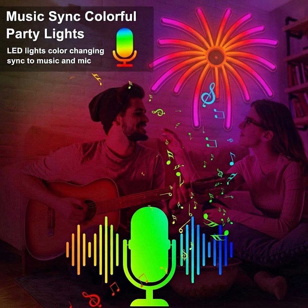 RGB Fireworks Neon Sign LED Li - Outdoor Power For Xmas Lights บทวิจารณ์และราคา