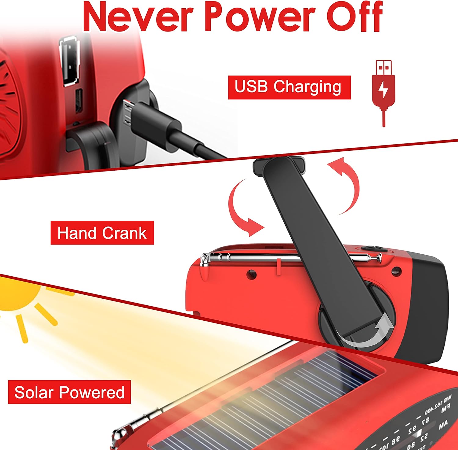 Multifunctional Hand Cranked G - Outdoor Power Kit บทวิจารณ์และราคา