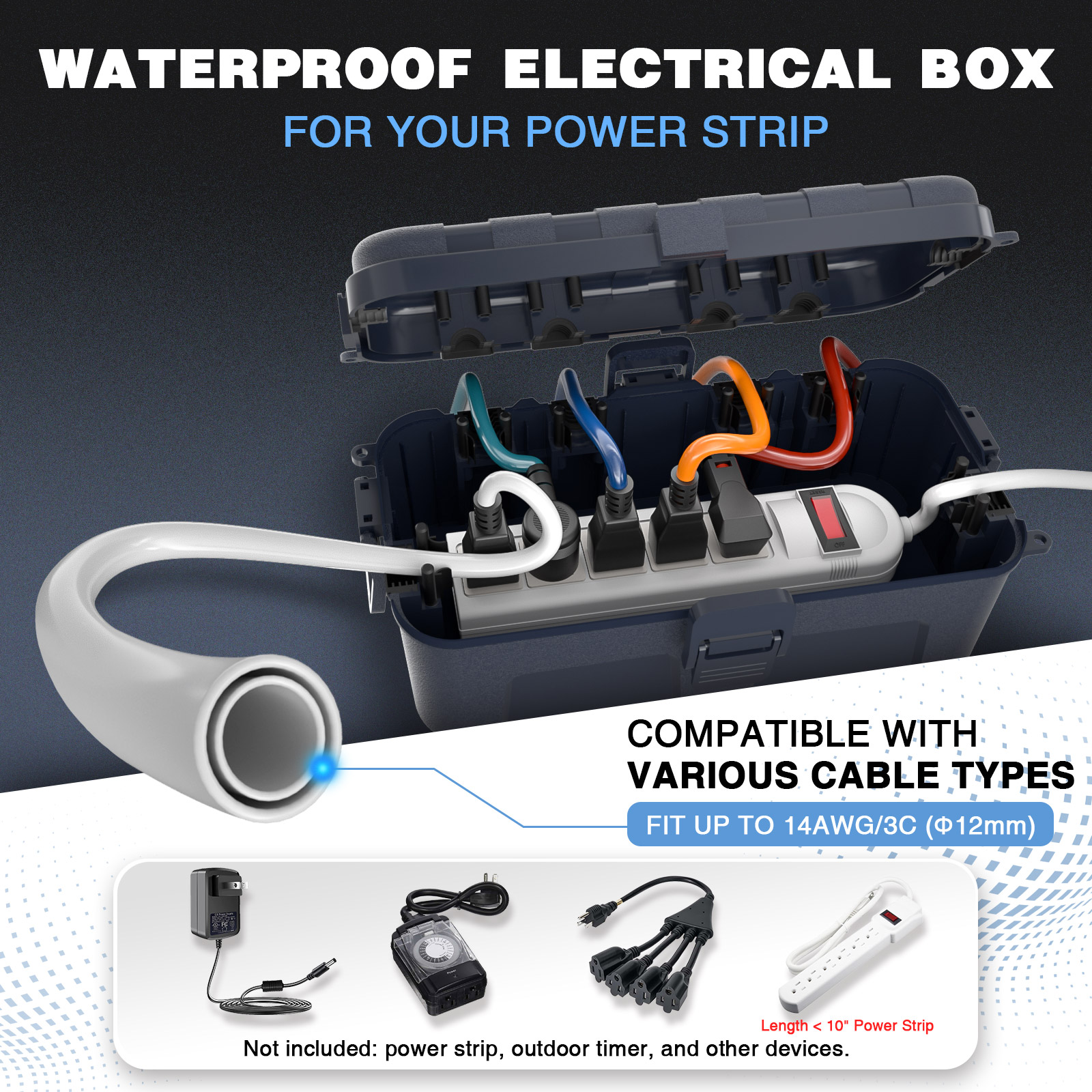 Outdoor Electrical Box Waterpr - Outdoor Power Box บทวิจารณ์และราคา