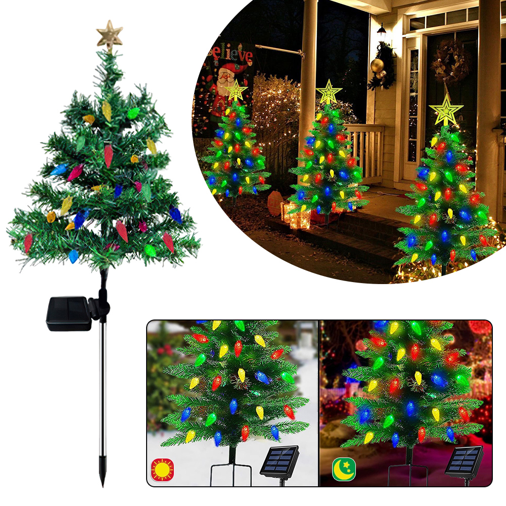 Xmas Tree Garden Decorative Le - Outdoor Power For Xmas Lights บทวิจารณ์และราคา