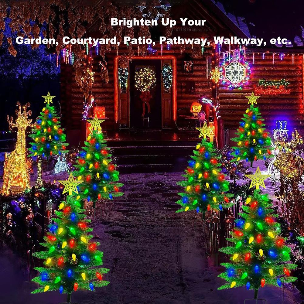 Xmas Tree Garden Decorative Le - Outdoor Power For Xmas Lights บทวิจารณ์และราคา