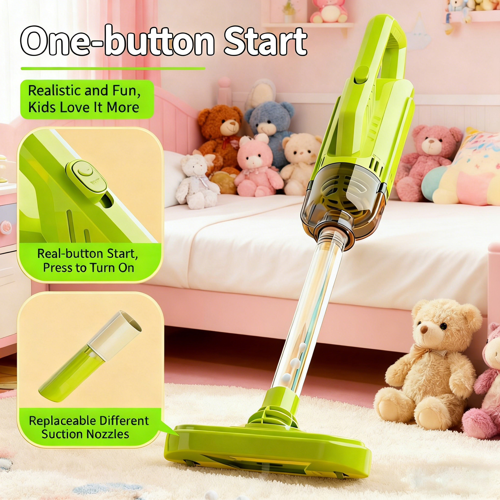 Kids Cleaning Toy Set Housekee - Outdoor Power Broom บทวิจารณ์และราคา