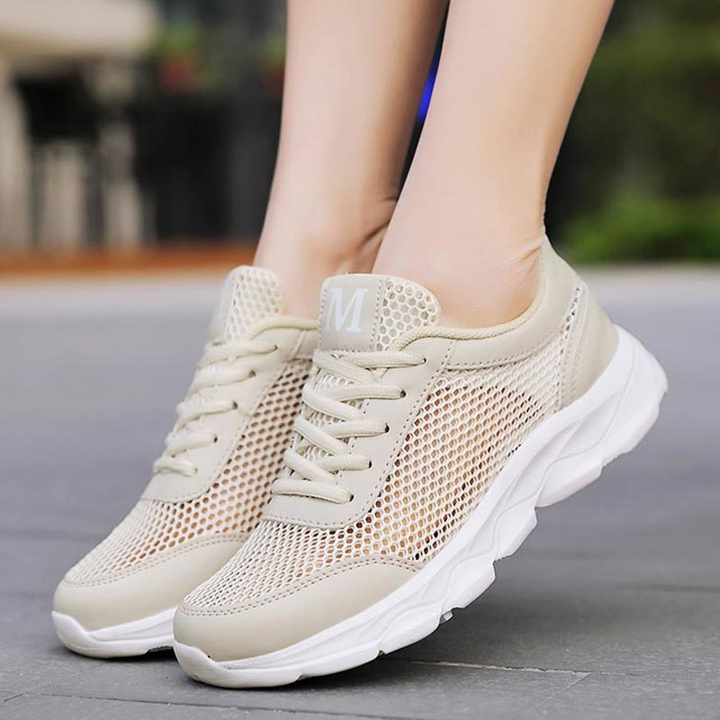 Summer Breathable Sneakers Wom - Outdoor Power Mop บทวิจารณ์และราคา