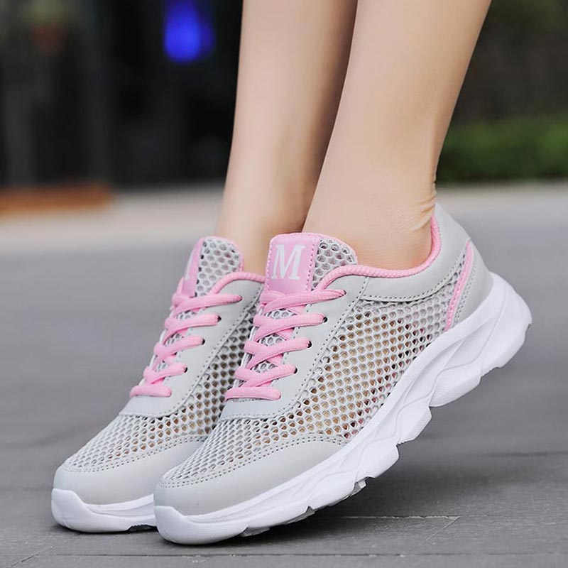 Summer Breathable Sneakers Wom - Outdoor Power Mop บทวิจารณ์และราคา