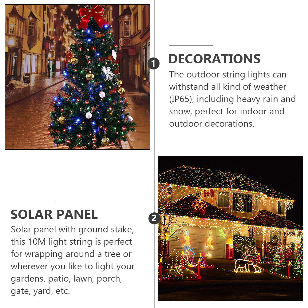 2 Sets Christmas Decor Outdoor - Outdoor Power For Xmas Lights บทวิจารณ์และราคา
