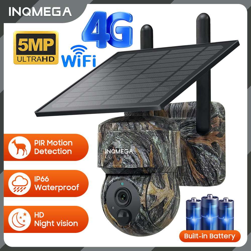 INQMEGA 5MP 4G / WIFI Solar Wi - Outdoor Power Monitor บทวิจารณ์และราคา