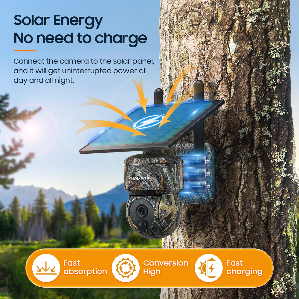 INQMEGA 5MP 4G / WIFI Solar Wi - Outdoor Power Monitor บทวิจารณ์และราคา