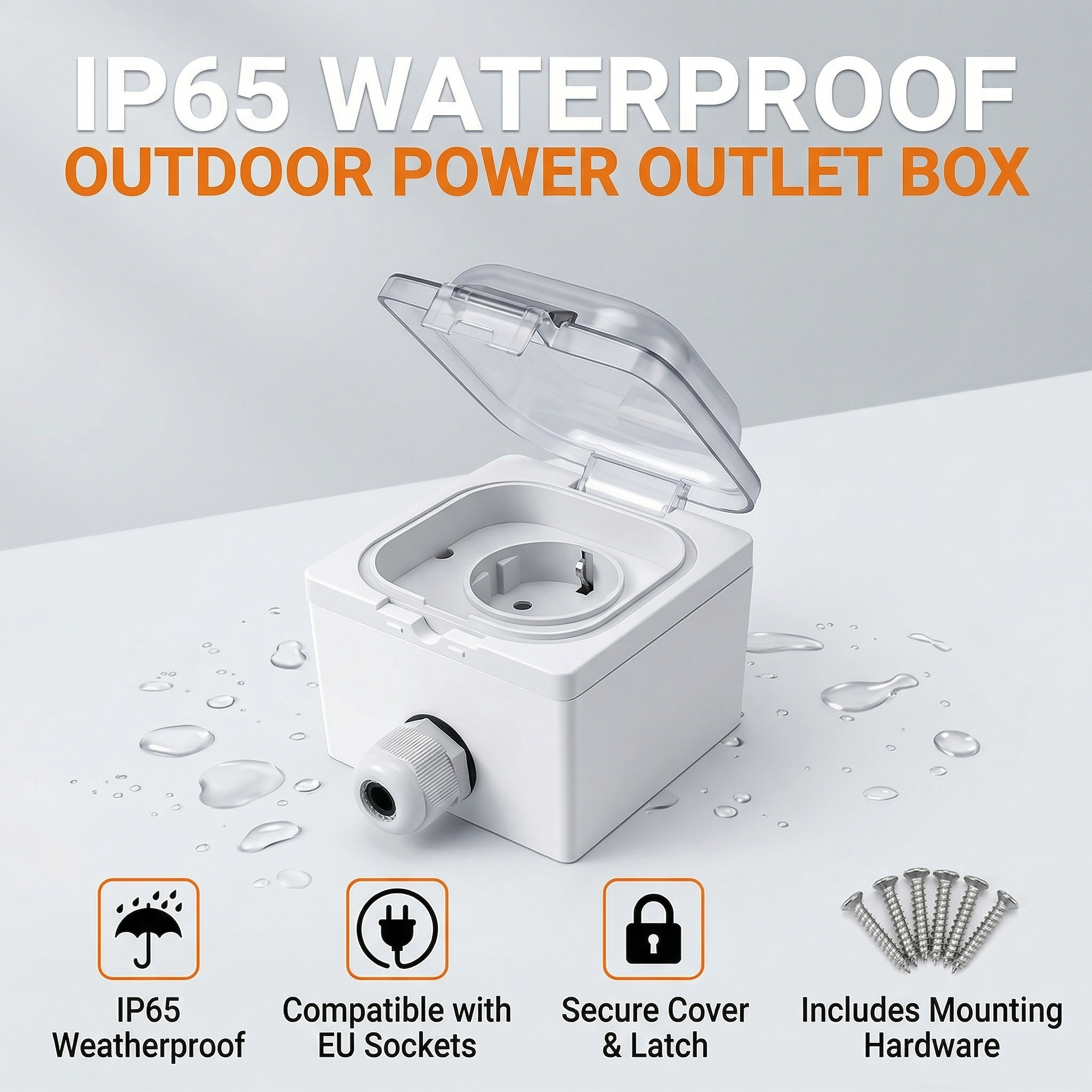 IP65 Waterproof Surface-Mount  - Outdoor Power Box บทวิจารณ์และราคา