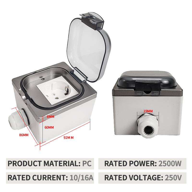 IP65 Waterproof Surface-Mount  - Outdoor Power Box บทวิจารณ์และราคา