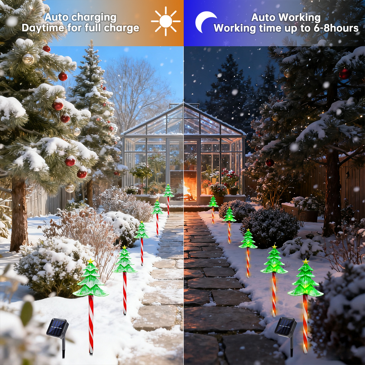Pop 5pcs/set LED Xmas Tree Dec - Outdoor Power For Xmas Lights บทวิจารณ์และราคา