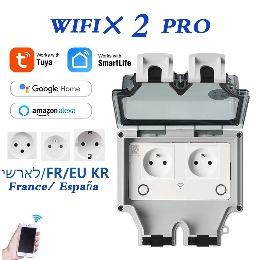 Tuya Waterproof Electrical Wal - Outdoor Power Outlet Wifi บทวิจารณ์และราคา