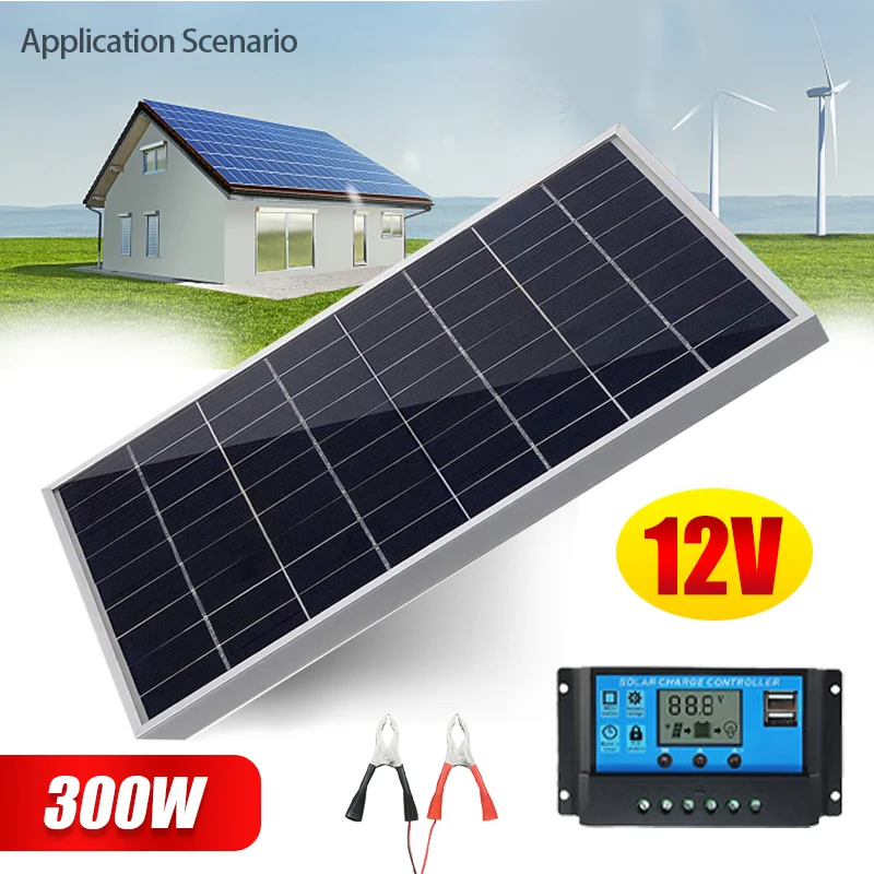 600W 12V Complete Solar Panel  - Outdoor Power Kit บทวิจารณ์และราคา