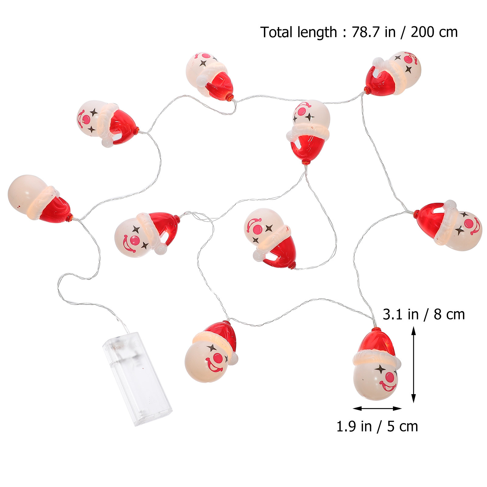 1Pcs Xmas Clown Lamp String PV - Outdoor Power For Xmas Lights บทวิจารณ์และราคา