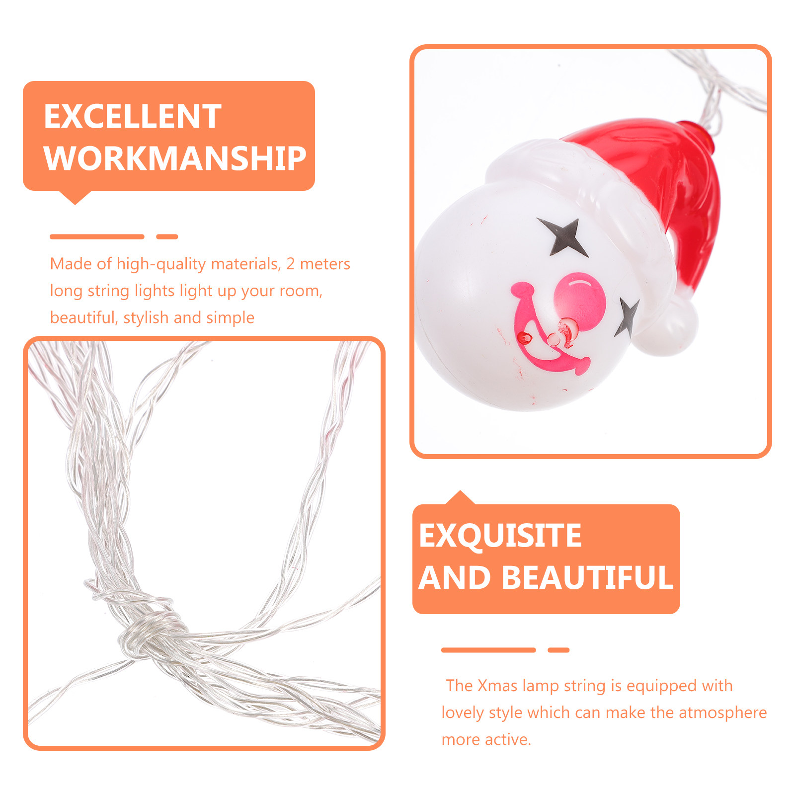 1Pcs Xmas Clown Lamp String PV - Outdoor Power For Xmas Lights บทวิจารณ์และราคา