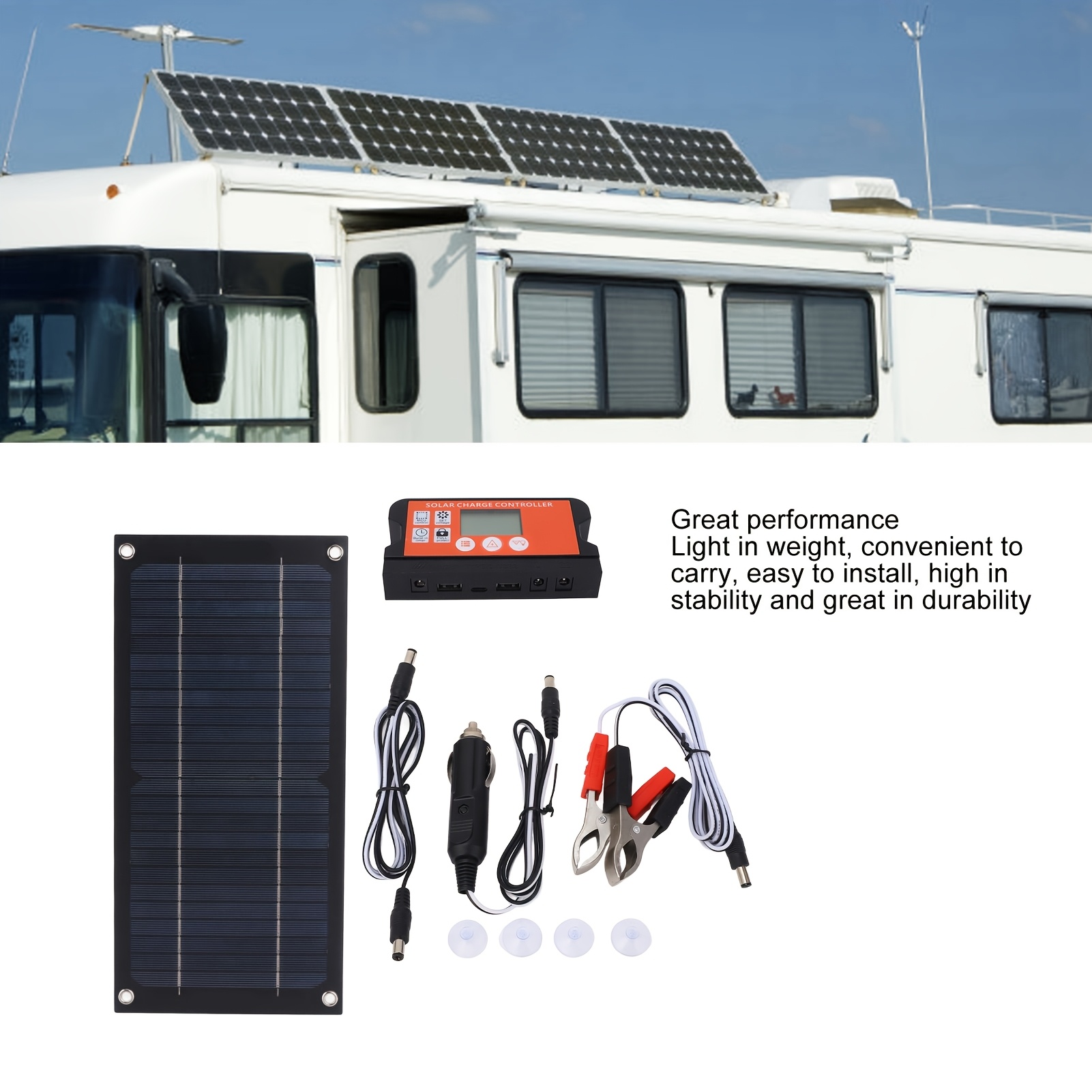 2026 New 18V 100A Solar Panel  - Outdoor Power Kit บทวิจารณ์และราคา