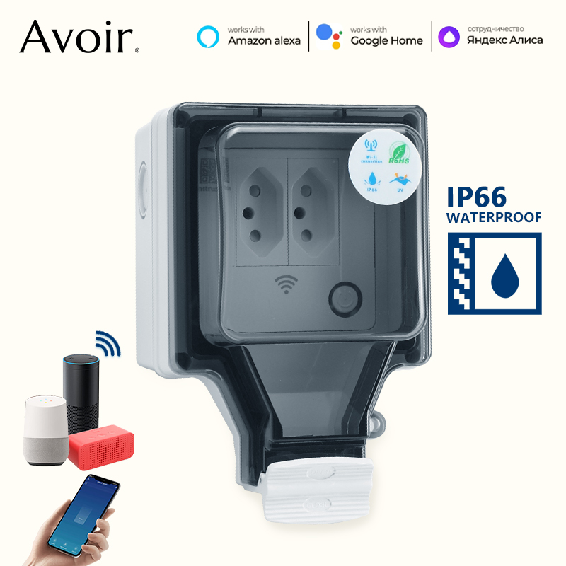 Avoir Tuya Wifi Smart Socket I - Outdoor Power Outlet Wifi บทวิจารณ์และราคา