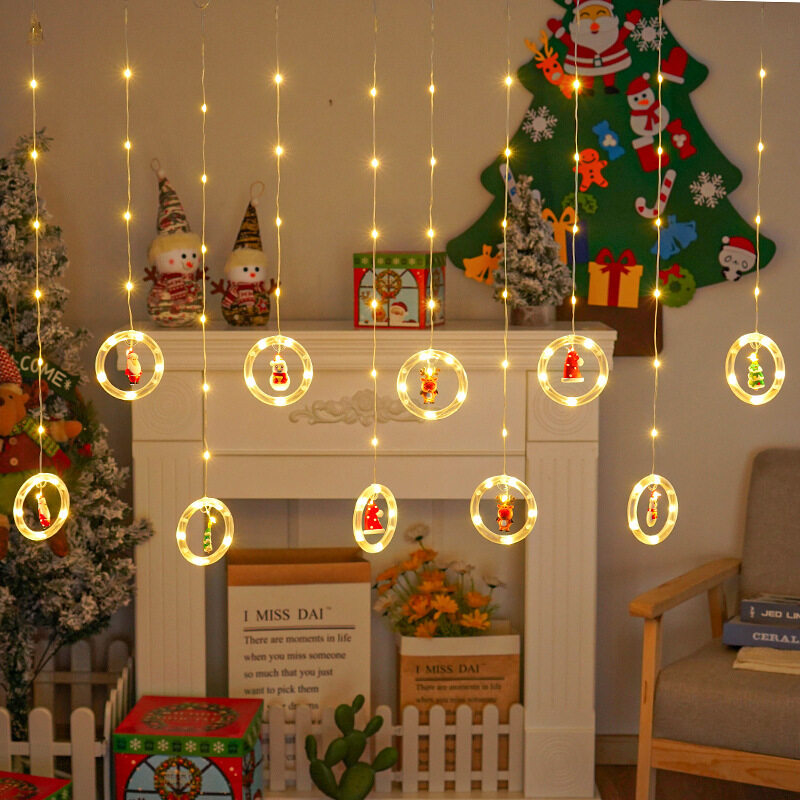 Christmas LED Curtain Lights U - Outdoor Power For Xmas Lights บทวิจารณ์และราคา