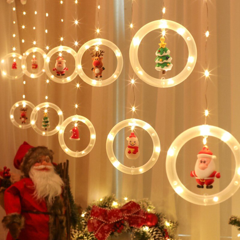 Christmas LED Curtain Lights U - Outdoor Power For Xmas Lights บทวิจารณ์และราคา