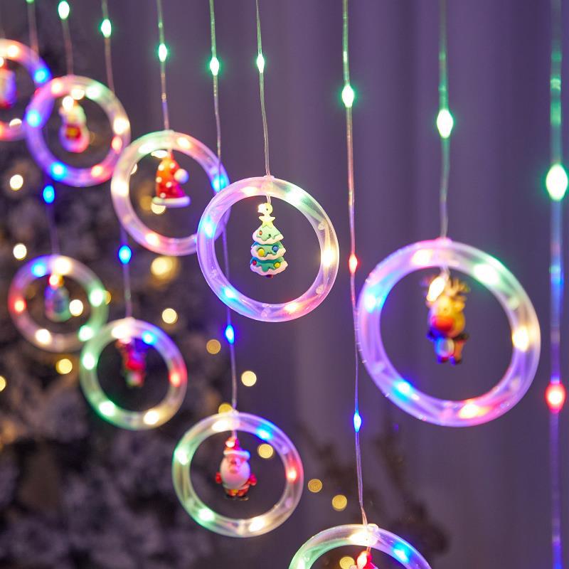 Christmas LED Curtain Lights U - Outdoor Power For Xmas Lights บทวิจารณ์และราคา