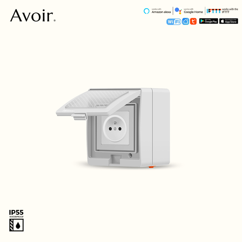 Avoir IP55 Tuya Wifi Electrica - Outdoor Power Outlet Wifi บทวิจารณ์และราคา