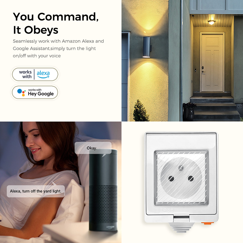 Avoir IP55 Tuya Wifi Electrica - Outdoor Power Outlet Wifi บทวิจารณ์และราคา