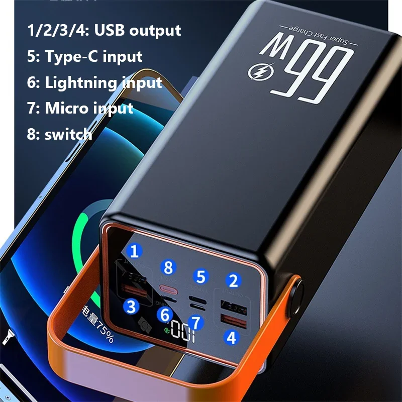 70000mAh Power Bank 22.5W Powe - Outdoor Power Adapter Usb C บทวิจารณ์และราคา