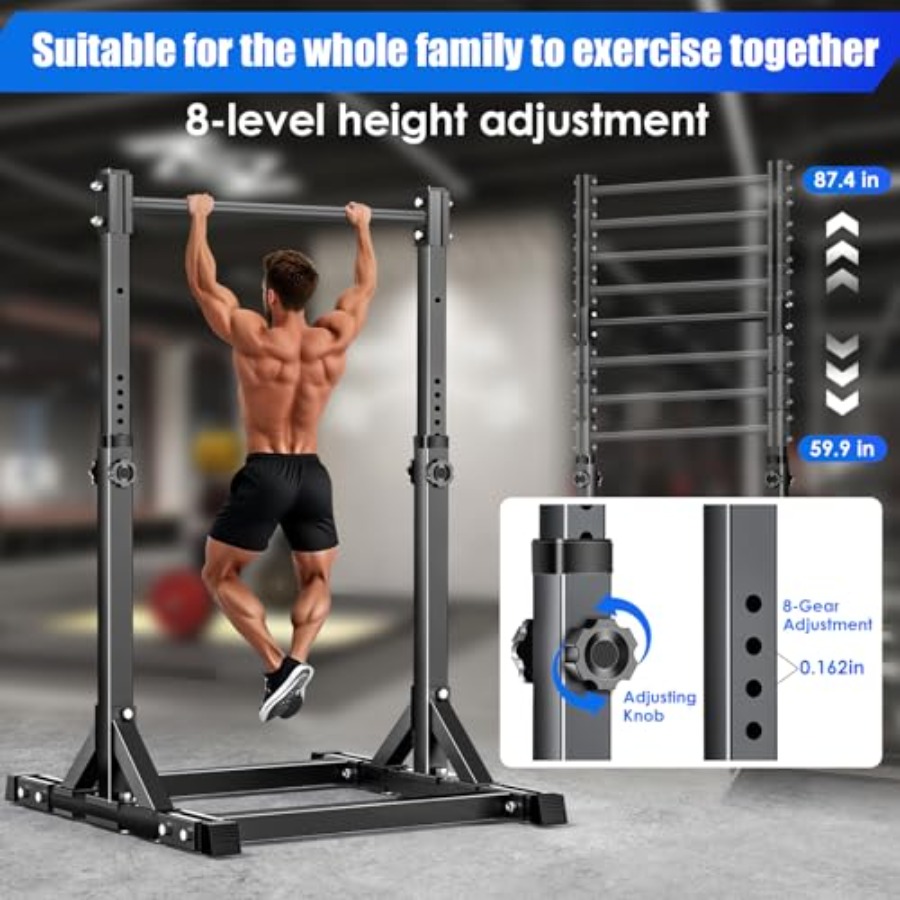 Free Standing Adjustable Pull  - Outdoor Power Tower Pull Up Bar บทวิจารณ์และราคา