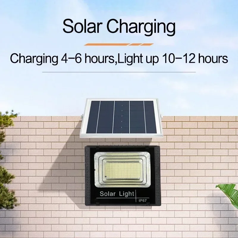 30W/60W/100W200W Solar Flood L - Outdoor Power Line บทวิจารณ์และราคา