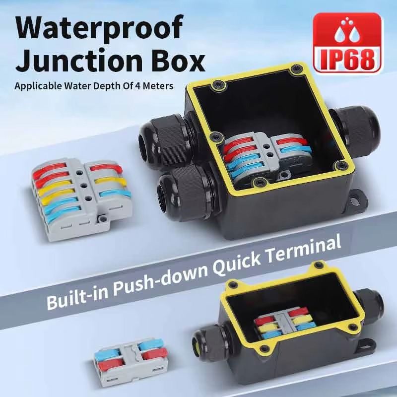 Junction Box Waterproof IP68 2 - Outdoor Power Line บทวิจารณ์และราคา