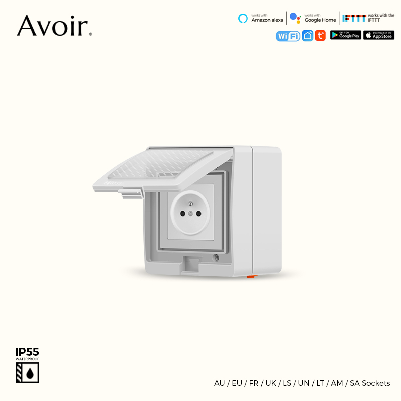 Avoir Tuya Smart Waterproof Wi - Outdoor Power Outlet Wifi บทวิจารณ์และราคา