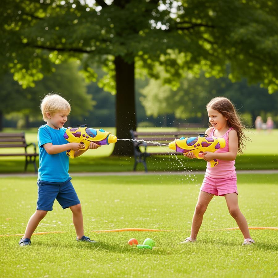 2-Pack Powerful Water Gun Set  - Outdoor Power Kit บทวิจารณ์และราคา