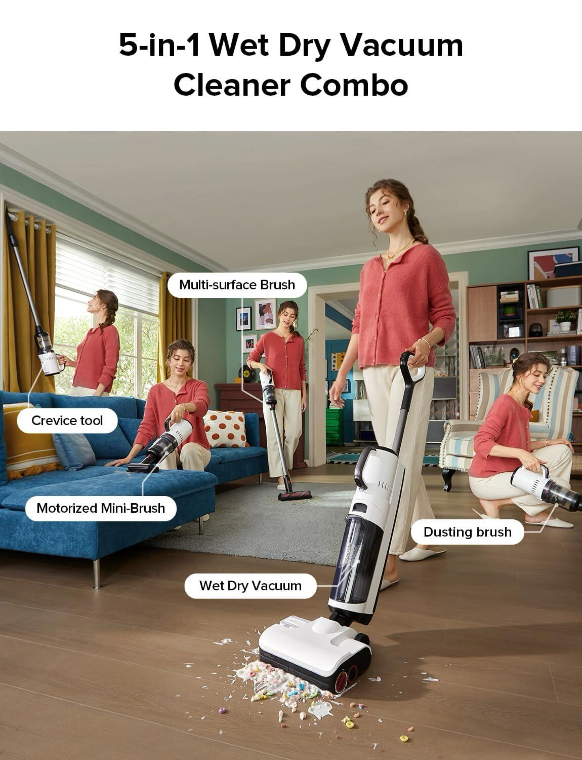 5-in-1 Powerful 17000Pa One St - Outdoor Power Mop บทวิจารณ์และราคา