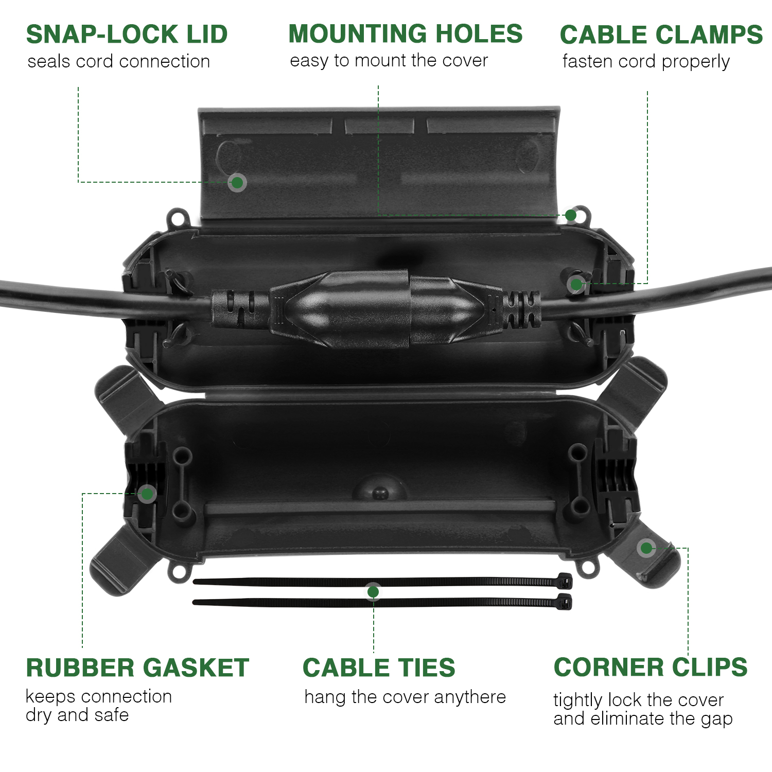 Flemoon 9PCS Outdoor Extension - Outdoor Power Box บทวิจารณ์และราคา