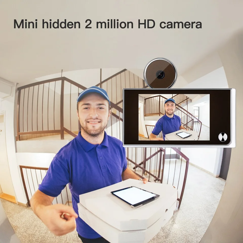 3.5 inch Camera Peephole Doorb - Outdoor Power Monitor บทวิจารณ์และราคา