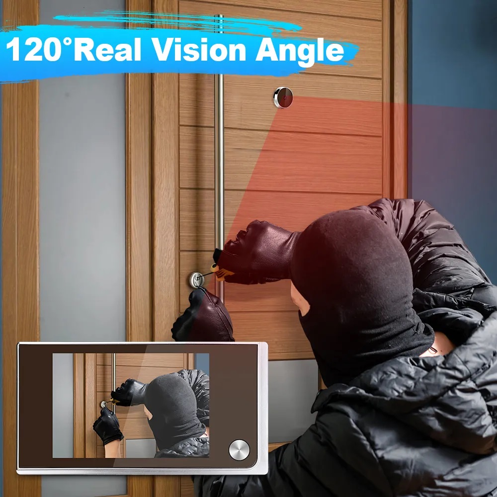 3.5 inch Camera Peephole Doorb - Outdoor Power Monitor บทวิจารณ์และราคา